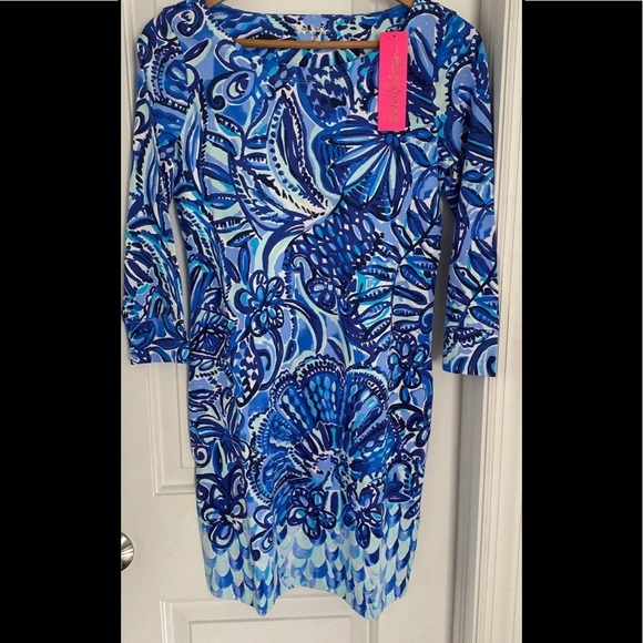 NWT Lilly Pulitzer Hollee Dress Iris Blue XS - Picture 5 of 11